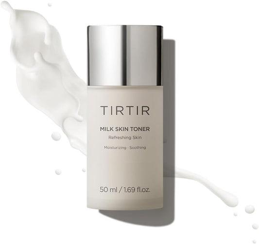 TIRTIR Milk Skin Rice Toner - Deep Moisturizing Hydrating Face Toner with Niacinamide & Ceramide | 1.69 Fl Oz