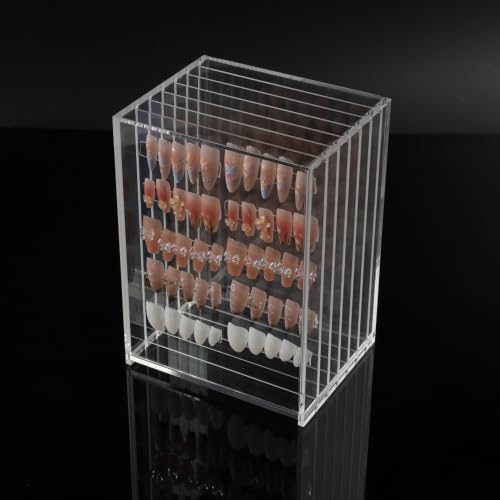 6 Layers Acrylic Nail and Eyelash Storage Organizer Clear Cosmetic Box