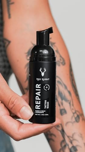 Mad Rabbit Tattoo Aftercare Soap | Fragrance-Free Foam Wash, 2 oz