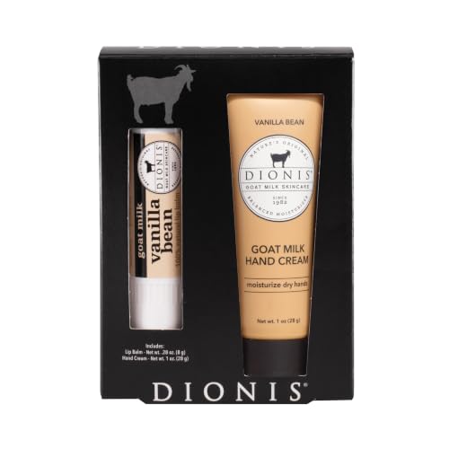 Dionis Goat Milk Hand Cream & Lip Balm Set - Vanilla Bean