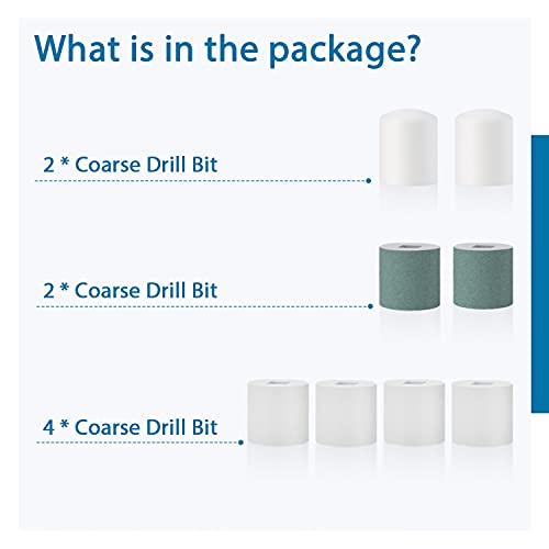 DenniesCare Electric Nail Buffer Replacement Rollers - 10 Count Set