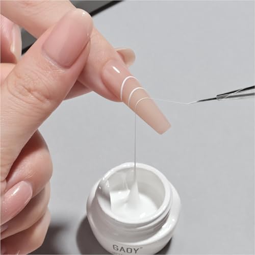 GAOY Spider Gel Nail Art Polish - Highly Pigmented White 5g