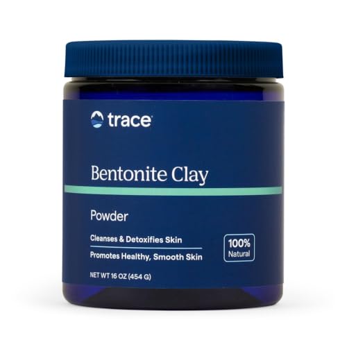 Trace Minerals Bentonite Clay Face Mask Powder, 16 oz Pore Cleanser