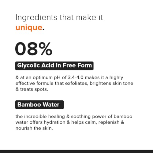Glycolic Acid 8% Exfoliating Toner with Bamboo Water - 5 Fl Oz