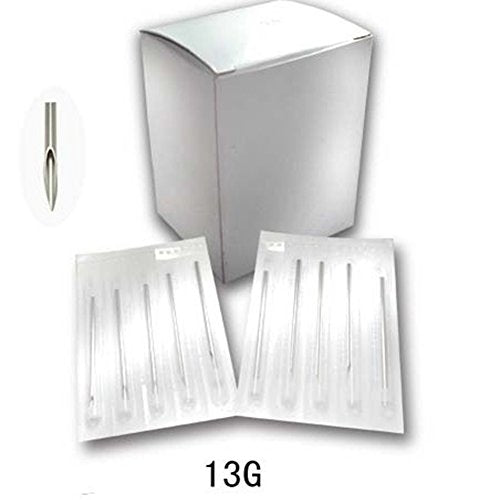 13G Body Piercing Needles - 100PCS Professional Medical Stainless Steel