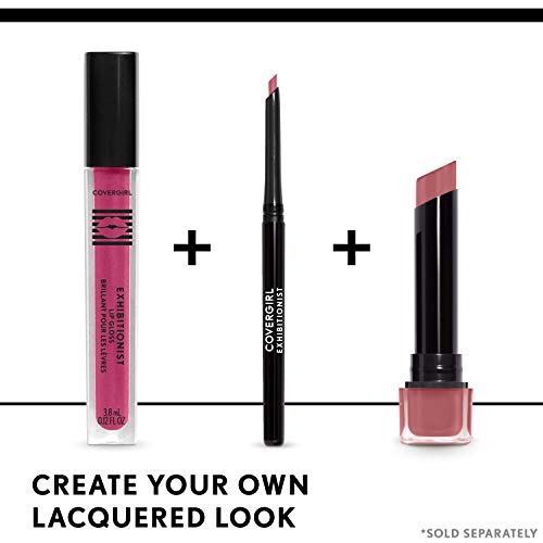 COVERGIRL Exhibitionist Lip Gloss Short Change 6 Fl Oz - High-Gloss, Moisturizing Pink Lip Shine