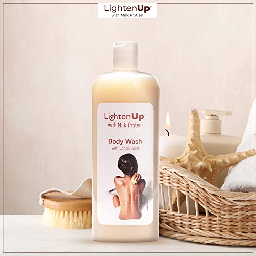 OMIC Lighten-Up Lactic Acid Body Wash - Exfoliating Shower Gel 33.8 fl oz