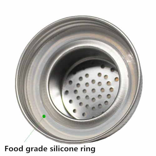 4-Pack Stainless Steel Shaker Lids for Regular Mouth Mason Jars