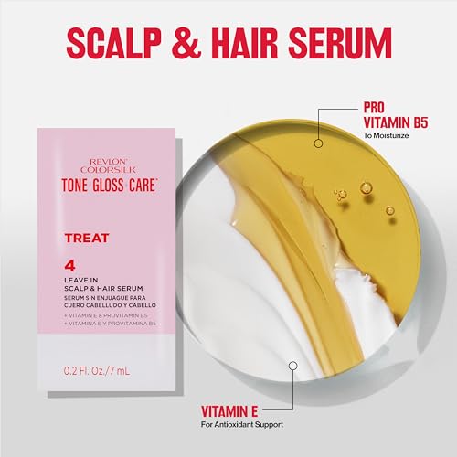 Revlon ColorSilk Demi-Permanent Hair Color with Leave-In Serum - Black