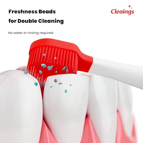 Cleaings Mint Flavor Disposable Travel Toothbrush Set 20 Pcs with Toothpaste & Picks