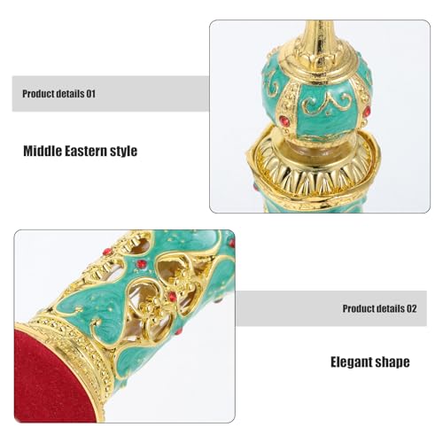 Vintage Middle Eastern Perfume Bottle - 12ml Refillable Glass Container