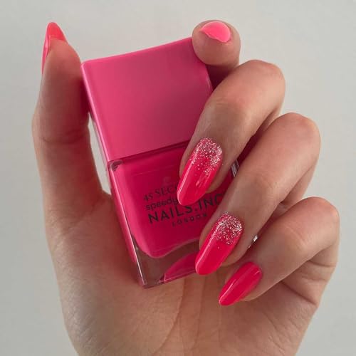 Nails Inc Speedy 45 Second Neon Pink Nail Polish - Blake Variation