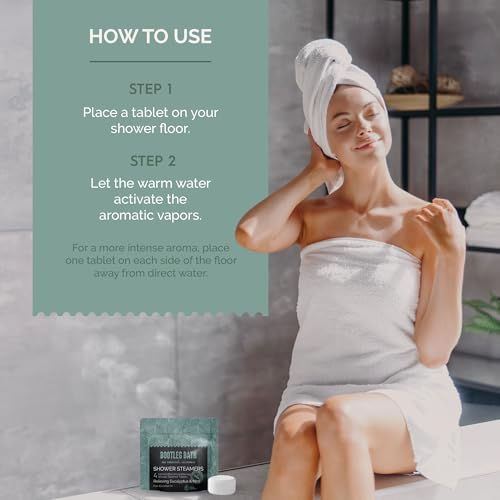 Eucalyptus Mint Shower Steamers - 4 Pack Aromatherapy Tablets