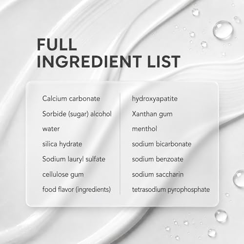 Ayzololo 7.5% Nano Hydroxyapatite Toothpaste, Fluoride-Free, Fresh Mint, 8.46 oz (Pack of 2)