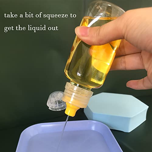 4-Pack Mini Honey Squeeze Bottles - Refillable Condiment Dispensers