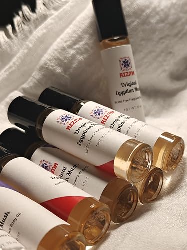 RIZMA Egyptian Musk Body Oil Uncut Alcohol-Free Perfume 10ml Roll-On