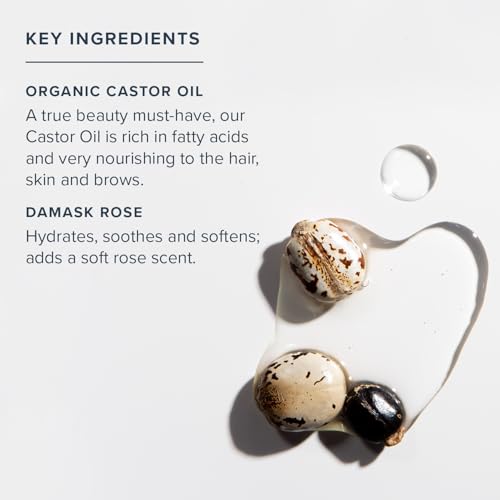HERITAGE STORE Rose Castor Oil Serum - Nourishing Hair & Skin Oil, 2oz