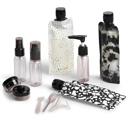 Kitsch 11-Piece TSA-Approved Travel Toiletry Containers Set