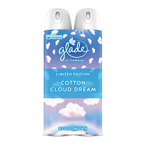 Glade Cotton Cloud Dream Air Freshener Spray, 8.3 Oz, 2 Count