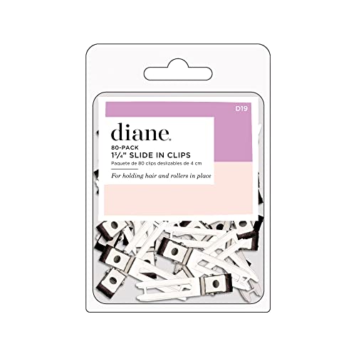 Diane 1.75" Nickel Plated Double Prong Slide-in Clips - 80 Count
