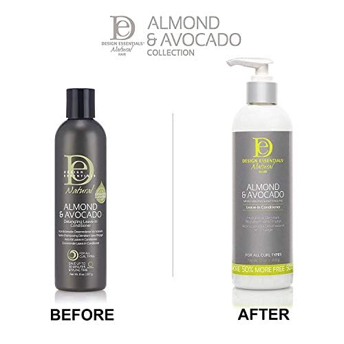 Almond & Avocado Leave-In Conditioner - Moisturizing & Detangling for Curly Hair | 12 Ounce