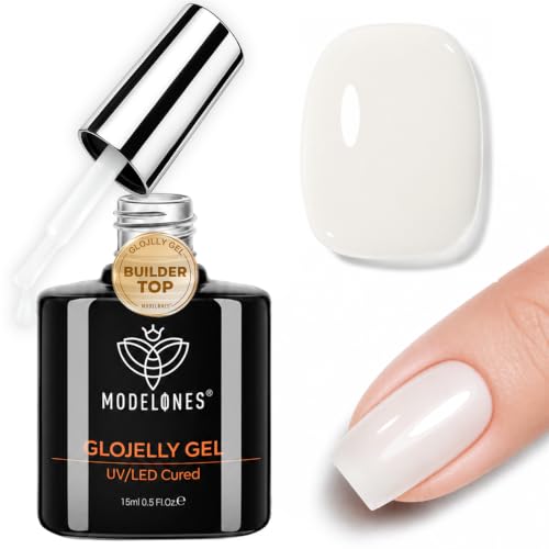 Modelones Milky White Builder Top Coat Gel Polish 15ML