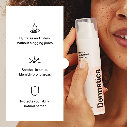 Dermatica Centella Gel Moisturizer - Hydrating Oil-Free Face & Skin Care, 50ml