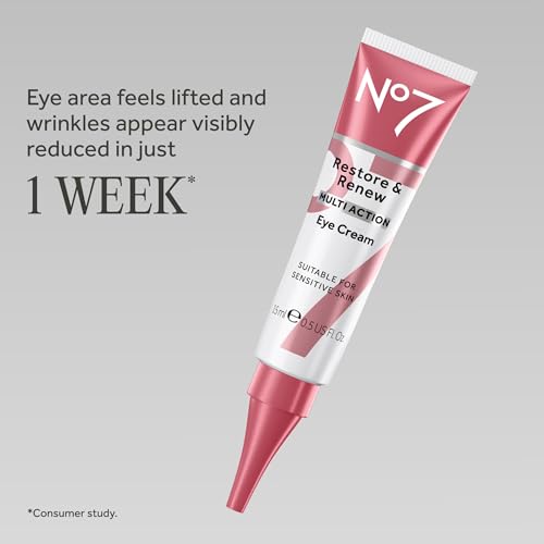 No7 Restore & Renew Multi Action Eye Cream - Anti-Wrinkle & Firming (15ml)