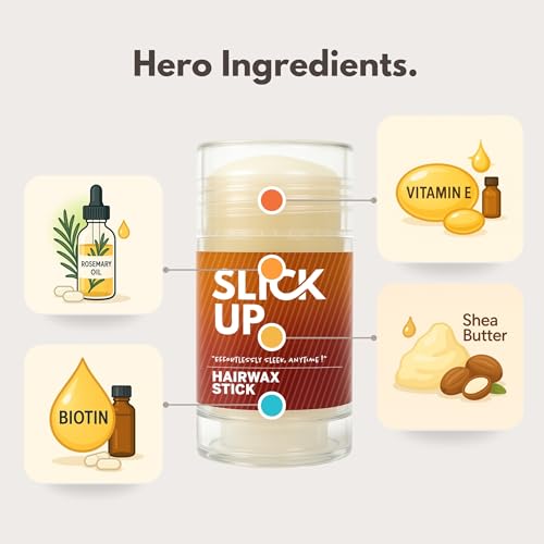 SLICKUP Hair Wax Stick for Women | Tames Flyaways & Frizz | Non-Greasy 30g