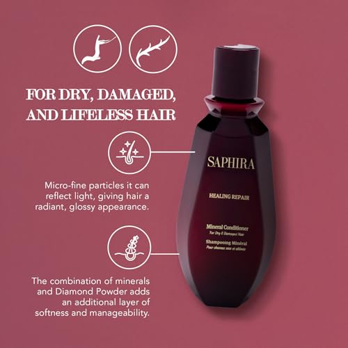 Saphira Healing Repair Conditioner 3 Fl Oz for Dry & Damaged Hair