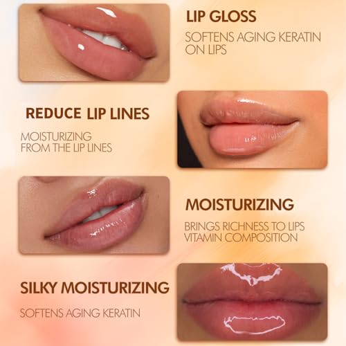 Evolvique 8PCS Colorful Honey Lip Balm Set - Lip Sleeping Mask & Gloss for Women