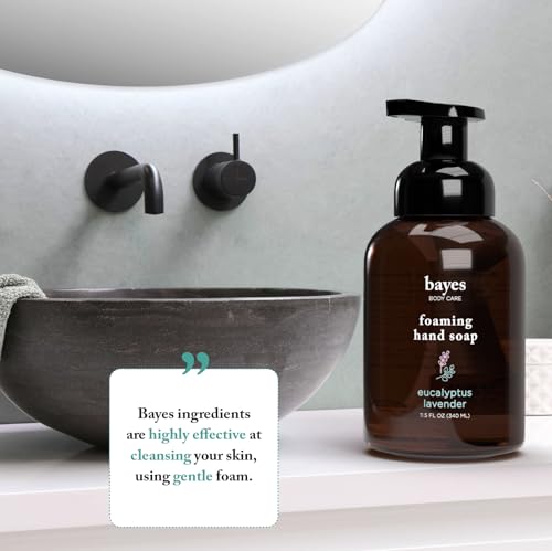 Bayes Foaming Hand Soap - Rosemary Mint, Pack of 2 | Nourishing & Aromatic