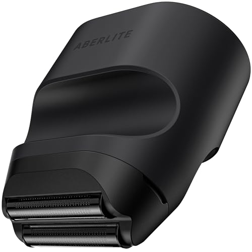 Aberlite Touch 2 Foil Head Shaver for Bald Men - Finishing Foil Shaver for Bald Head & Face, 0.05mm Ultra-Thin Foils for Razor-Smooth Results, Ergonomic Multi-Grip, Waterproof, USB-C Charging (Black)