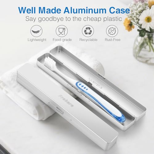 Aluminum Toothbrush Travel Case - Portable Holder for Travel