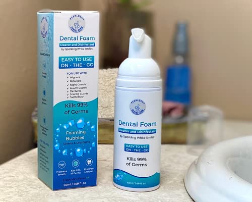 Pearldent Dental Foam Cleaner for Aligners, Retainers & Mouth Guards - 4 Month Supply