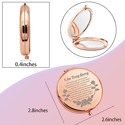 Truly Sorry Mirror - Compact Folding Makeup Mirror for Her - Forgiveness Gift