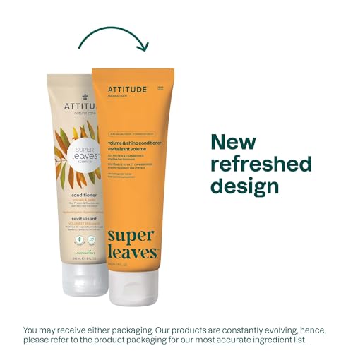 ATTITUDE Volume and Shine Conditioner for Thin Hair, 8 Fl Oz