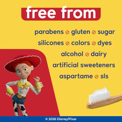Orajel Naturals Toy Story 5 Anti-Cavity Toothpaste - Natural Watermelon Flavor, 4.2 oz (Pack of 4)