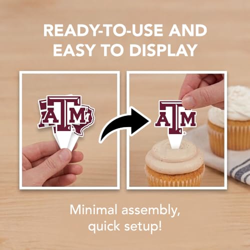 Texas A&M Aggies 25-Piece Food Picks & Cupcake Toppers Set