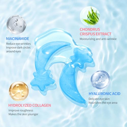 ANPODE 30 Pairs Hydrogel Under Eye Patches for Puffy Eyes and Dark Circles