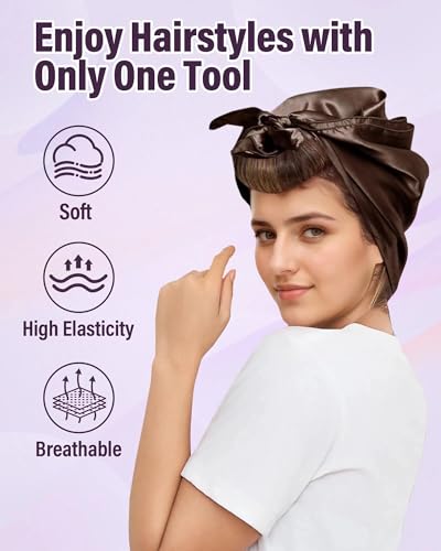 Heatless Hair Curler Overnight Curls - Brown, Pack of 3