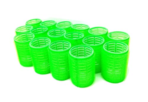Medium Size Self Grip Hair Curlers Set for Fine & Short Hair - 16 Pieces