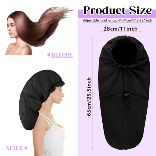 Extra Large Waterproof Shower Cap for Braids & Long Hair