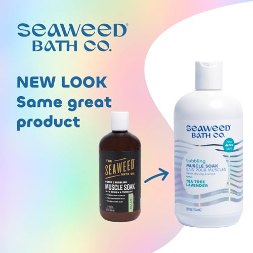 Seaweed Bath Co. Bubbling Muscle Soak - Tea Tree Lavender, 12oz