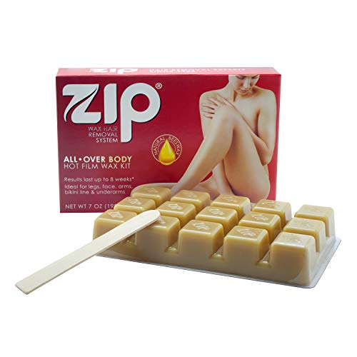 Zip Wax Hot Wax Hair Remover 7 Oz - Strip Free, Beeswax Formula