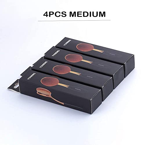Yoseng Oval Toothbrush Foundation Brush Set - 4 Piece Makeup Brush Kit