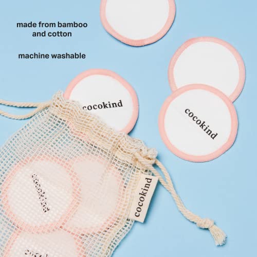 Cocokind Reusable Facial Rounds - Eco-Friendly Bamboo Makeup Remover Pads