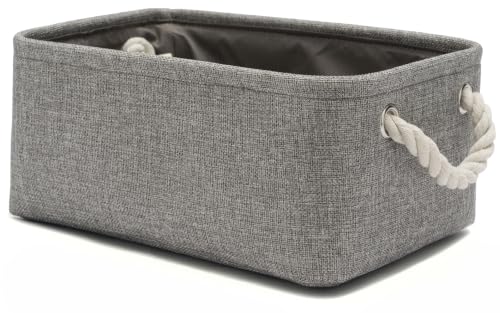 Foldable Fabric Storage Bins with Handles - 1 Pack, Gray