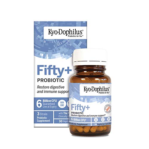 Kyo-Dophilus Fifty+ Probiotic, Digestive & Immune Support, 30 Capsules