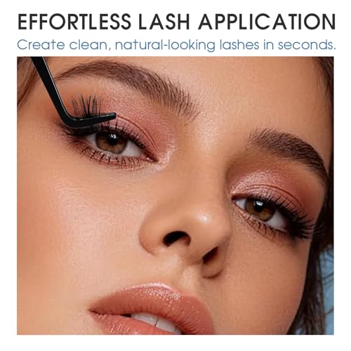 Stainless Steel Lash Tweezers for DIY Cluster Lashes - Curved Tip